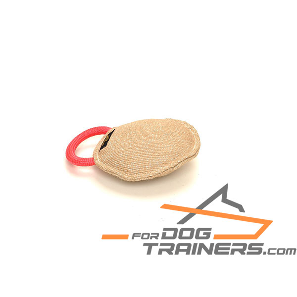 Compact size jute bite dog tug