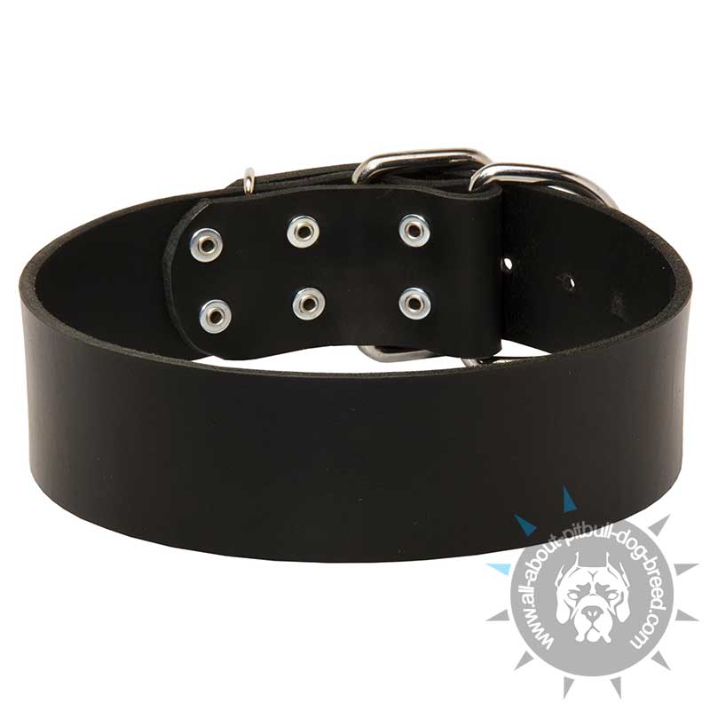 Extra wide leather cheap dog collars