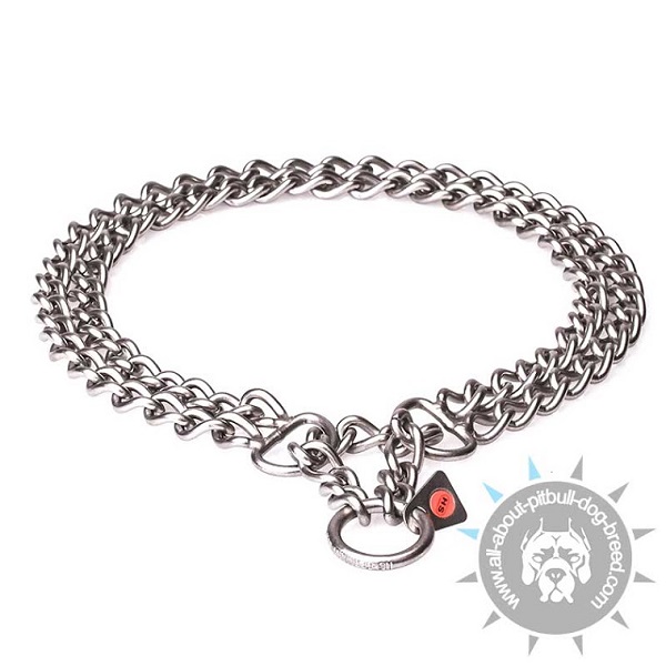 Pitbull HS Collar with 2Rows of Chains